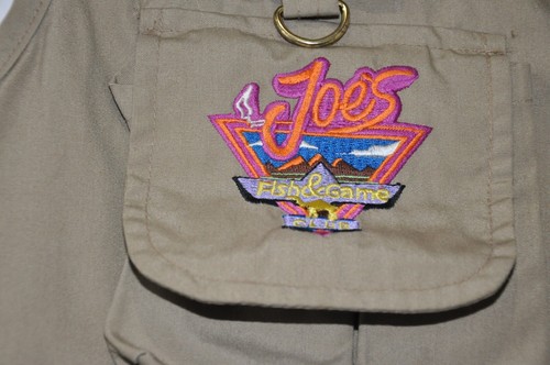 Fishing Vest Camel Joe's Men's One Size Tobacciano Vintage 90s Fish & Game Club - Picture 3 of 8
