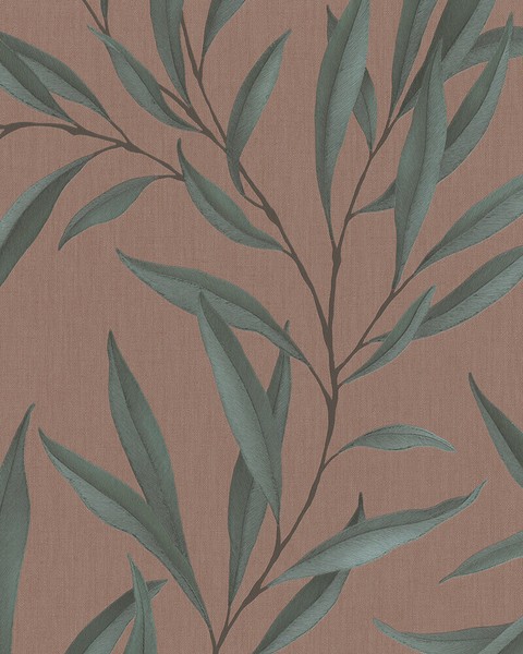 Vliestapete BläTter Floral Rot-Braun GrüN Marburg Modernista 32205 (5,58€/1Qm)-image