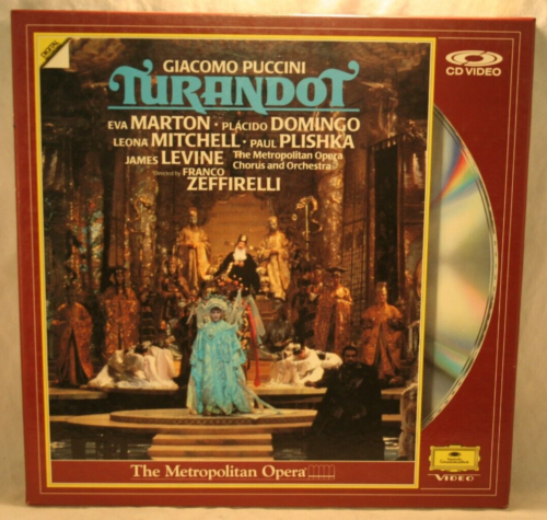 Laserdisc e * Turandot * James Levine Eva Marton Placido Domenica Box Set - Foto 1 di 3
