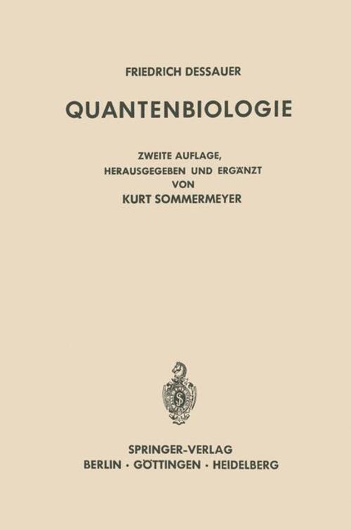 Thumbnail - Quantenbiologie Friedrich Dessauer Taschenbuch Paperback Xx Deutsch