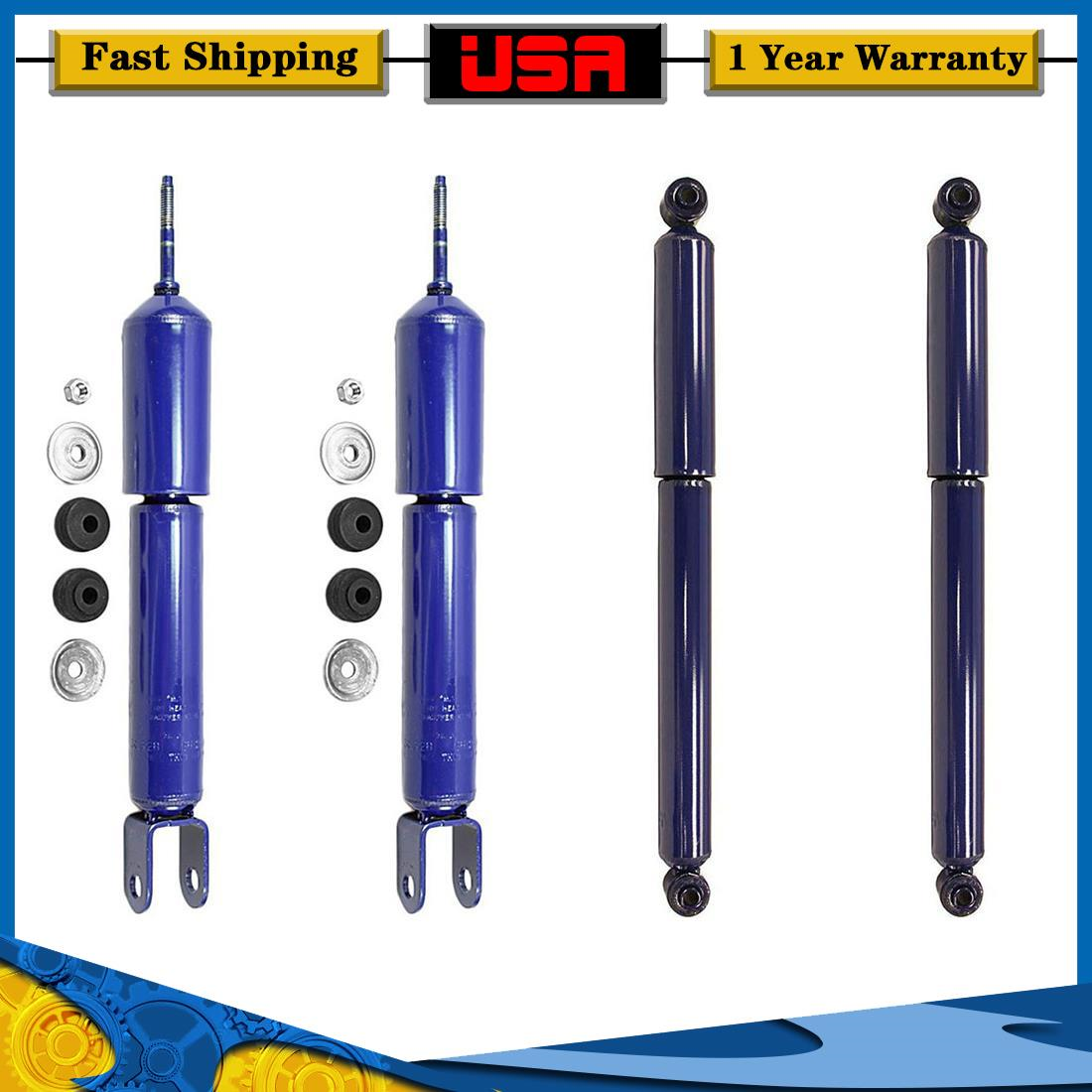 Monro-Matic Plus Shock Absorbers Front Rear Set for 4x4 Chevy Silverado 1500