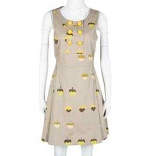 Marc by Marc Jacobs Printed Cotton Tie Detail Double Breasted Sleeveless…