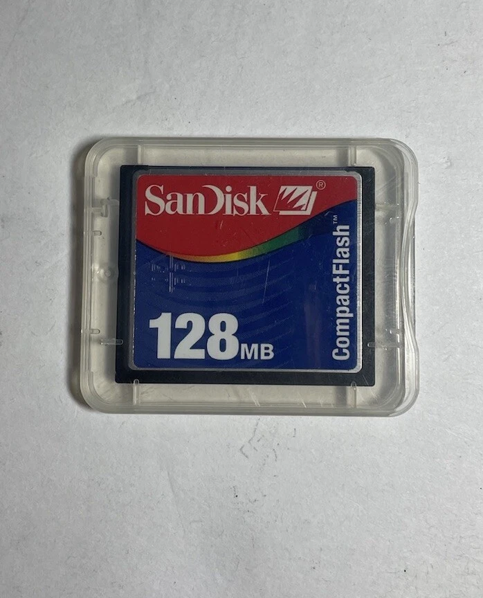 SanDisk 128MB CompactFlash CF Memory Card Genuine SDCFB-128/SDCFJ-128 W/Case - Image 4 of 4