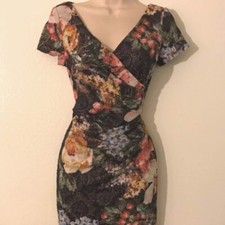  Adrianna Papell Cap Sleeve Floral MULTI SIZE 2 #71 NWT 