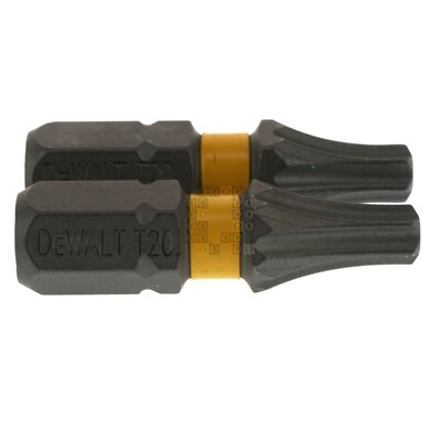 MaxFit T20 Bit Tip 1 Zoll (2,5 Cm) - 2er Pack, Präzise Passform, Langlebig Für Professionellen Einsatz