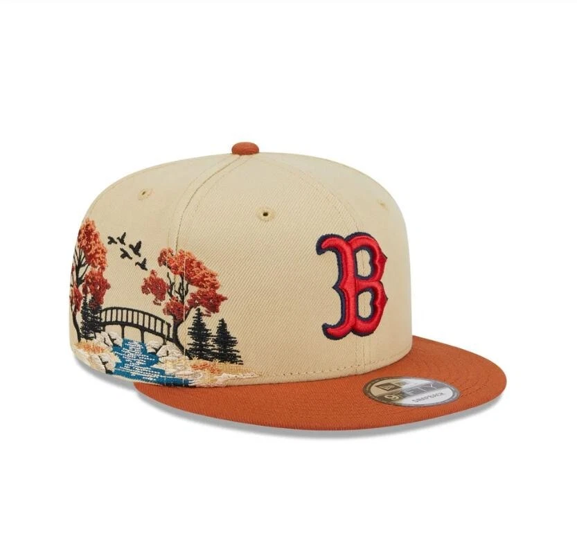 NEW Men's Boston Red Sox Fall Landscape 9FIFTY Snapback Hat