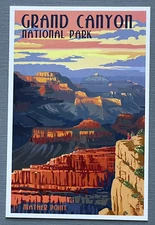 Grand Canyon National Park, Arizona - Mather Point - Lantern Press Postcard