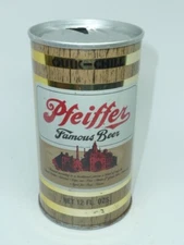 Empty Top Opened 12oz Pfeiffer Famous Beer S.S. Tab-Top