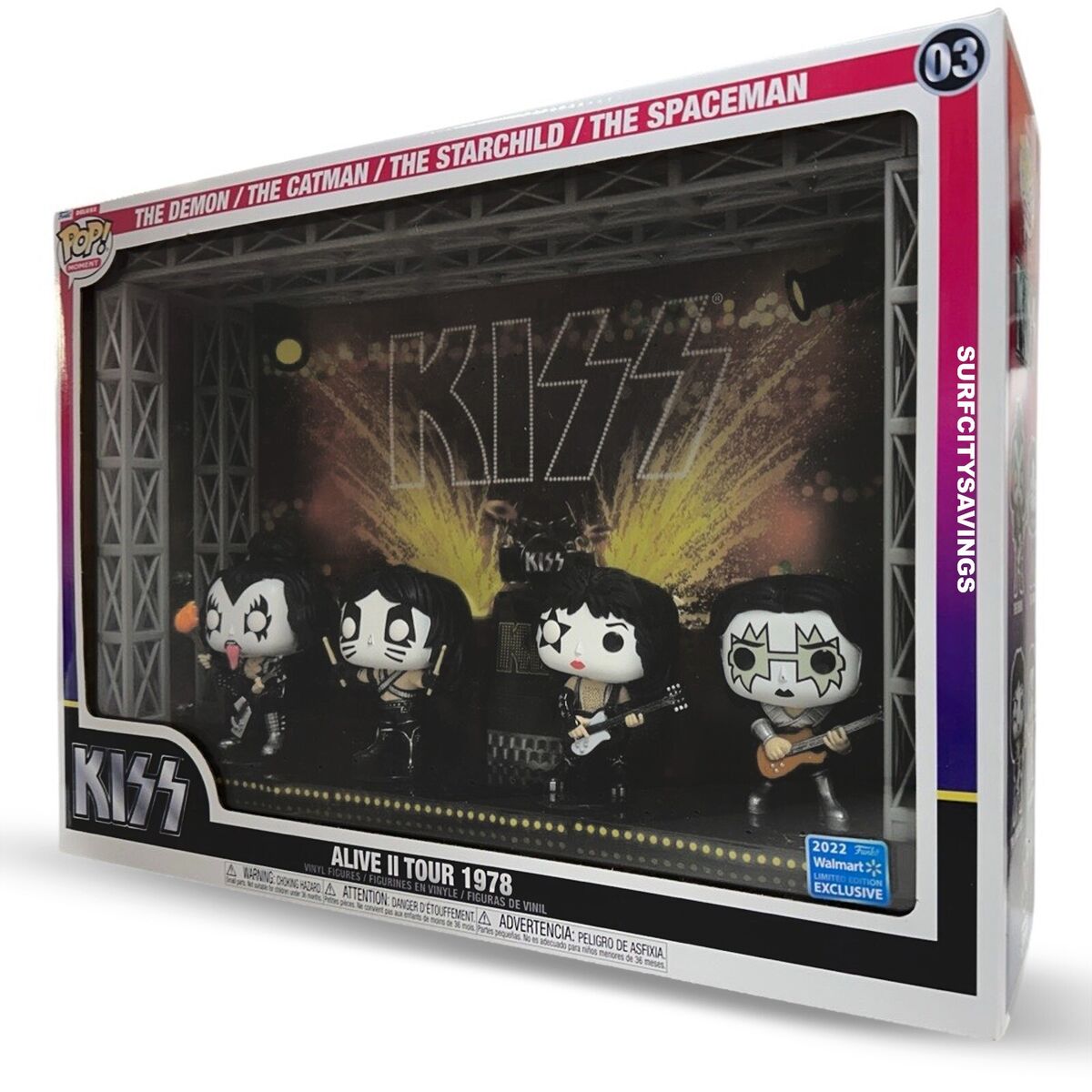 Funko Pop Moment Deluxe Kiss Alive II Tour in 1978 Vinyl Funko Pop Moment Deluxe Kiss Alive II Tour in 1978 Vinyl