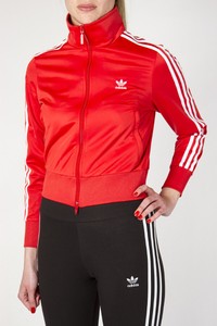 felpa adidas rossa corta