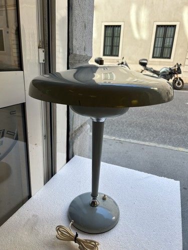 LAMPADA DA TAVOLO MINISTERIALE 50s COLORE ORIGINALE ITALIAN DESIGN TABLE LAMP - Imagen 9 de 16