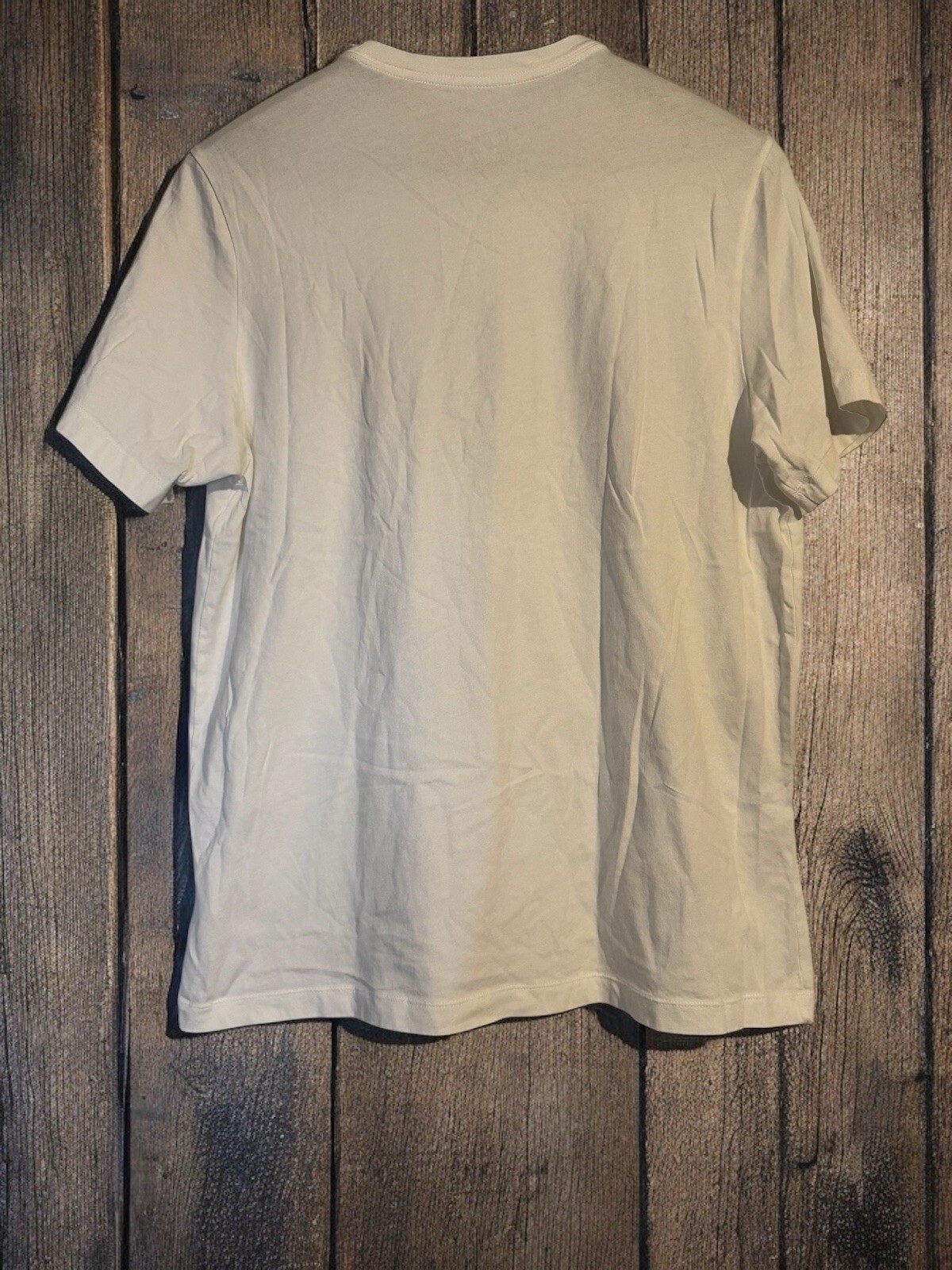 Nike Men's XL Casual T-Shirt Short Sleeve White Red/Black Swoosh Logo Printed image 2