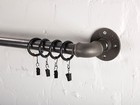Curtain pole, curtain rail, industrial curtain rail, steampunk, vintage, curtain