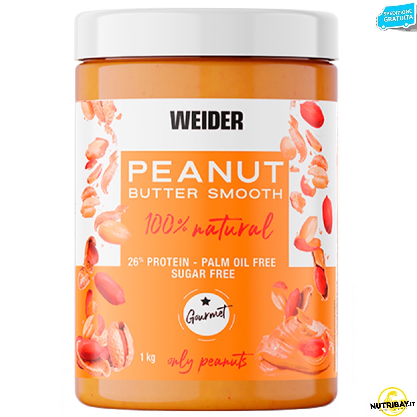 Weider Peanut Butter Smooth - 1 Kg Burro di arachidi proteico