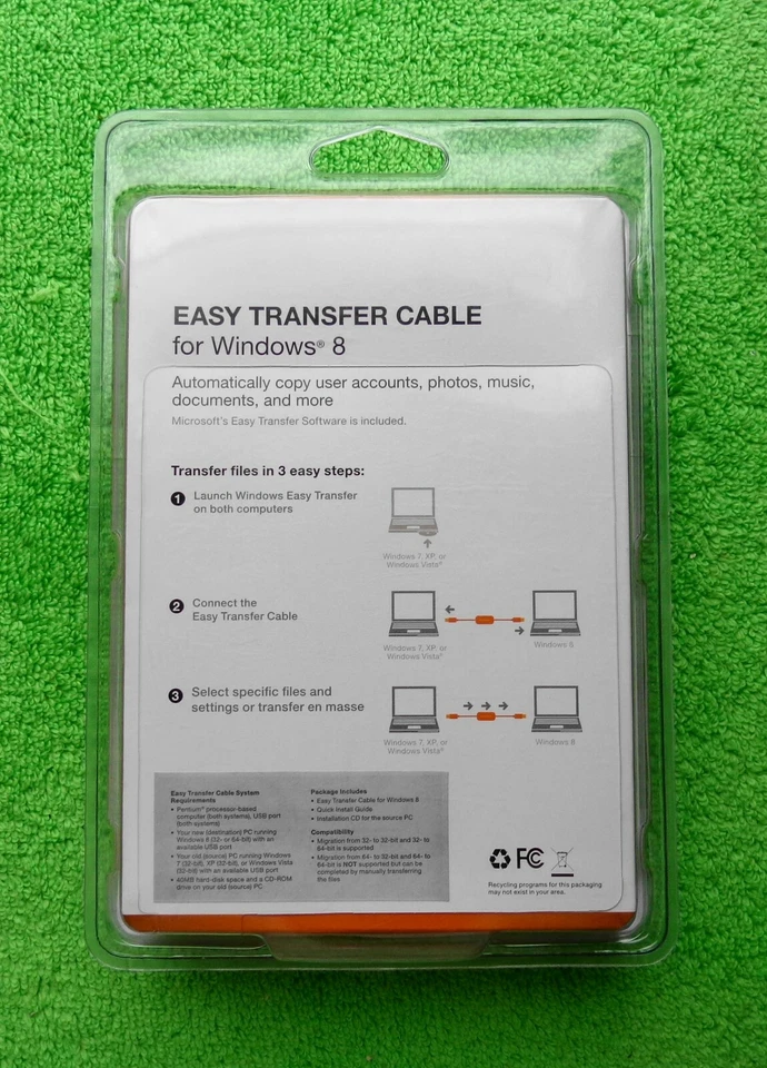 MICRADIGITAL EASY TRANSFER CABLE for Windows 8 (Brand New Sealed) - Image 2 of 4