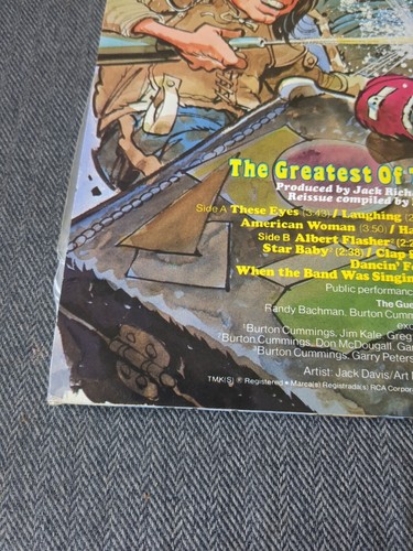 The Greatest of the Guess Who Vinyl LP 1977 AYL1-3746 RCA Exc - Picture 7 of 14