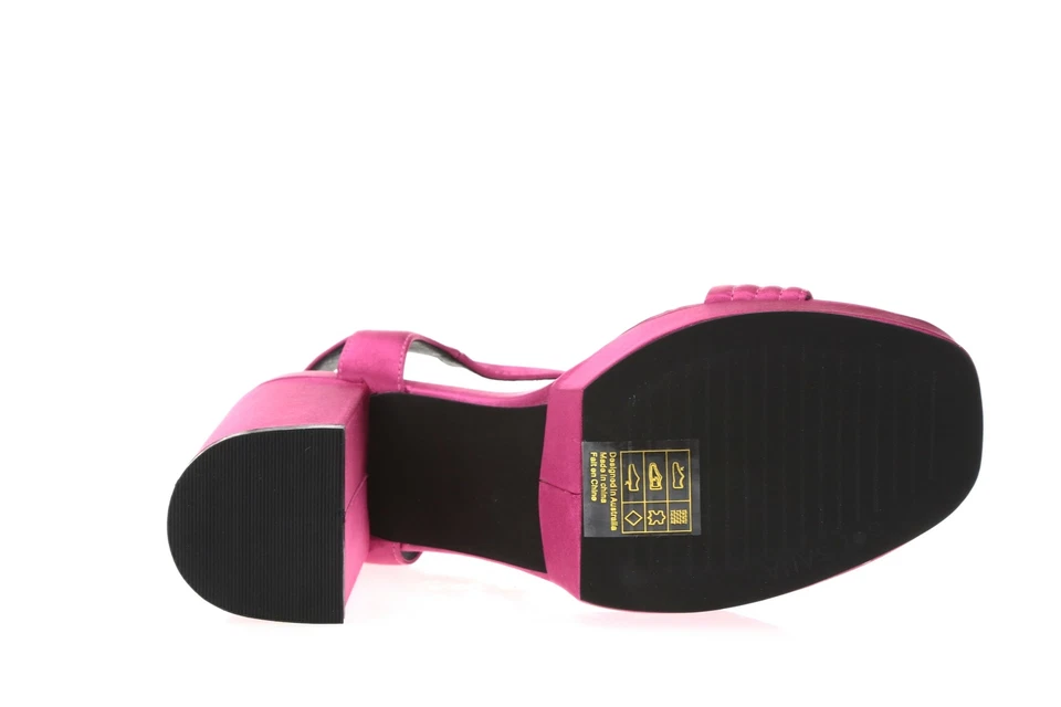 Sol Sana 250246 Womens Cathy Satin Platform Sandals Pink Size 37 EU/ 7 US Medium - Image 2 of 4