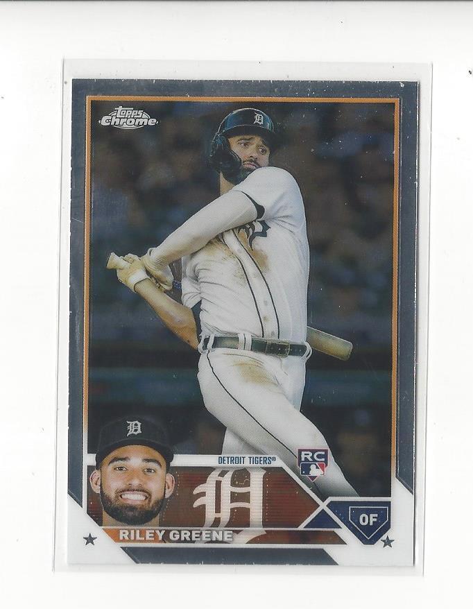 2023 Topps Chrome #182 Riley Greene RC Rookie Tigers