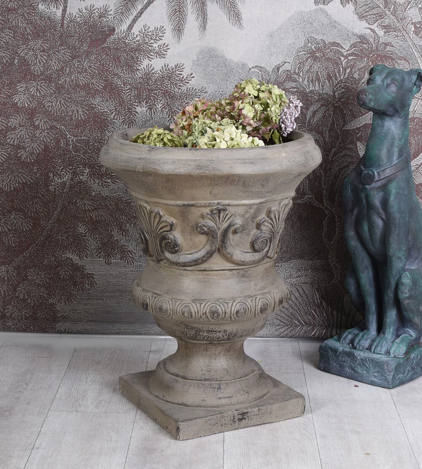 Grosse Kratervase Gartengefäss Barock Amphore Gartenvase Antik Blumentopf Garten - Bild 3 von 4