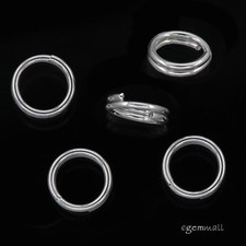 10 Sterling Silver Split Jump Ring 6mm 22ga 99223