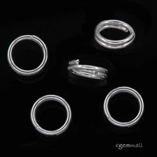 10 Sterling Silver Split Jump Ring 6mm 22ga #99223