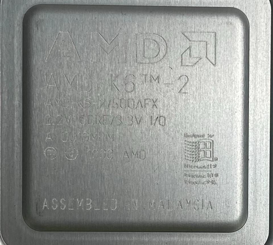 AMD AMD-K6-2/500AFX 500MHz Super Socket 7 Ceramic Processor / CPU - Image 2 of 4