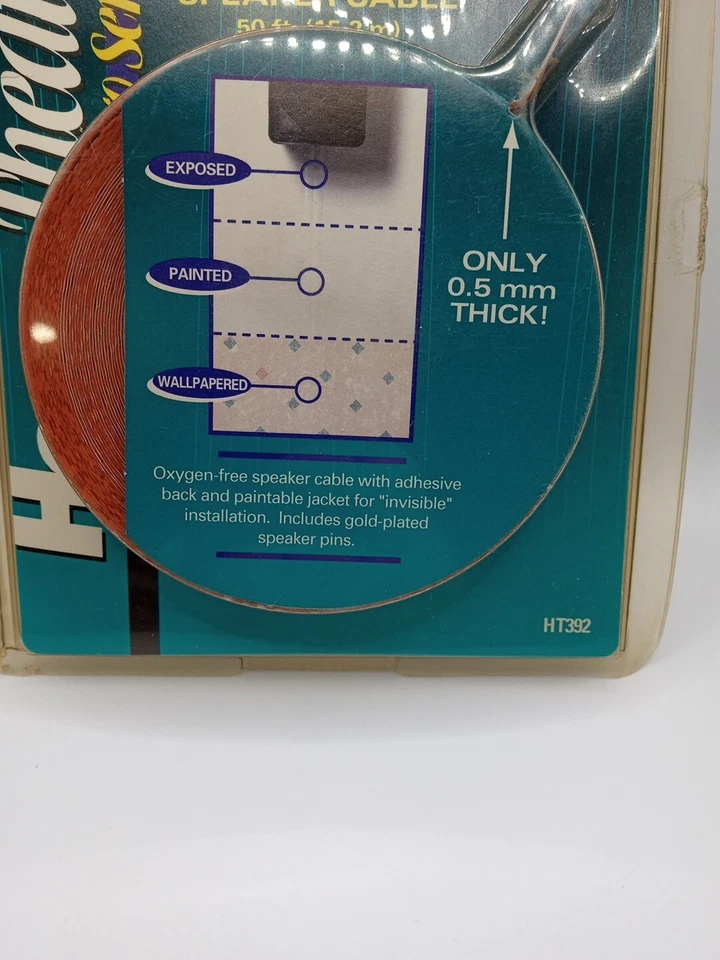 NEW Home Theater Pro Acoustic Research Micro Flat Speaker Cable GOLD PLATED PINS - Image 3 of 4