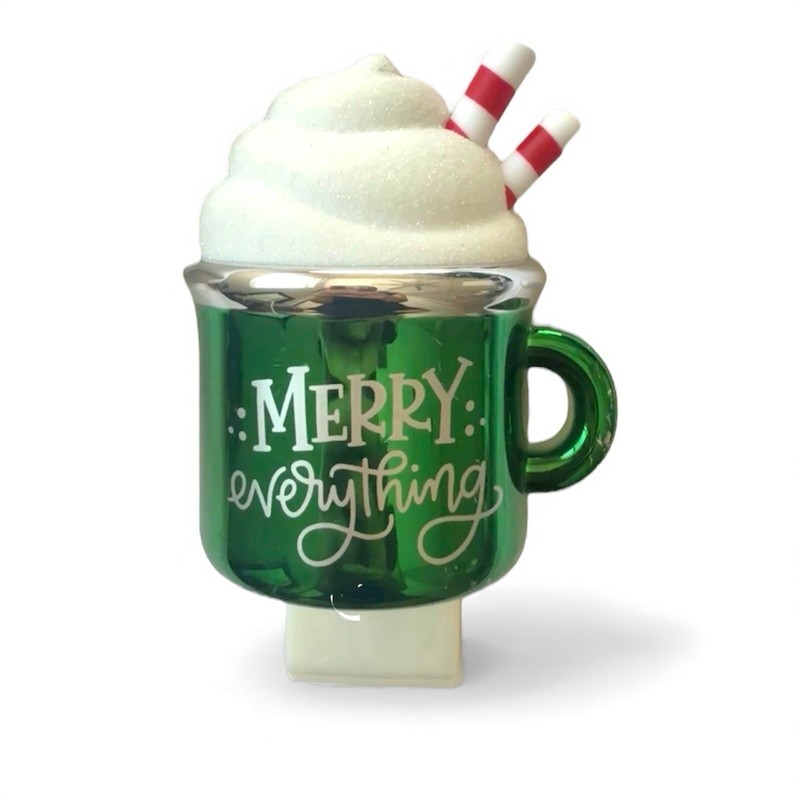NEW Bath & Body Works Christmas Merry Everything Mug Wallflower Plug + Fragrance