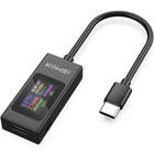 USB C Tester Power Meter 4-30V 0-6.5A, Voltage and Current Tester Meter, USB Cap