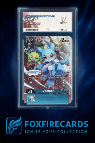 Veemon BT3‑021 Ultimate Cup – ACE 9 MINT – Digimon Promo