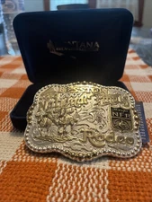 2007 Montana Silversmith NFR Belt Buckle With Case.