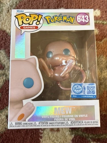 Funko Pop Mew Pearlescent Pokemon Center Exclusive # 643 With Protector IN HAND