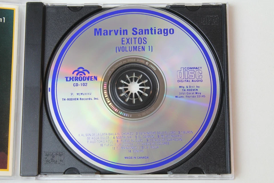 Marvin Santiago – Exitos Volumen 1 by Marvin Santiago (CD-1986) TH-CD102 Foto 2 de 4