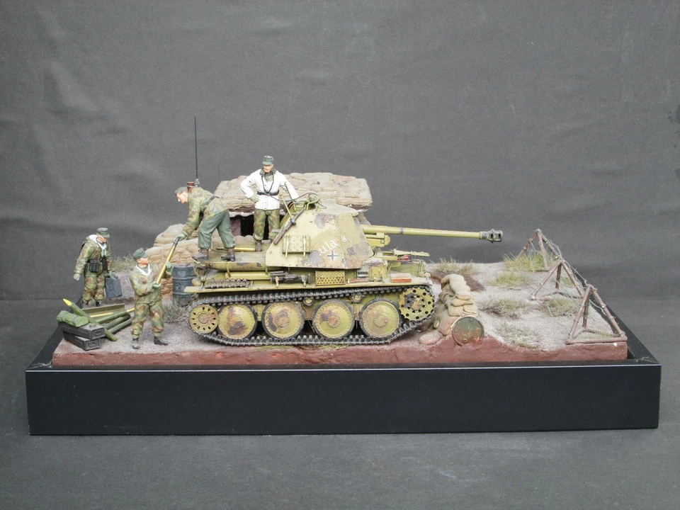 1:35 Sd.Kfz.138 Panzerjäger 38 für 7,5cm PaK40/3 Diorama Gebaut Built  Panzer Fi - Bild 3 von 4