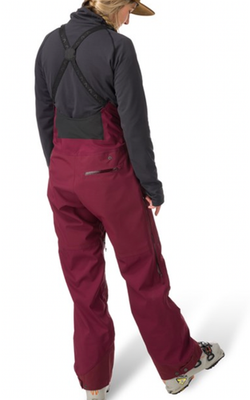 FLYLOW Moxie Womens 4/S Bibs Snowboard/Ski/Winter Pants Ruby $430