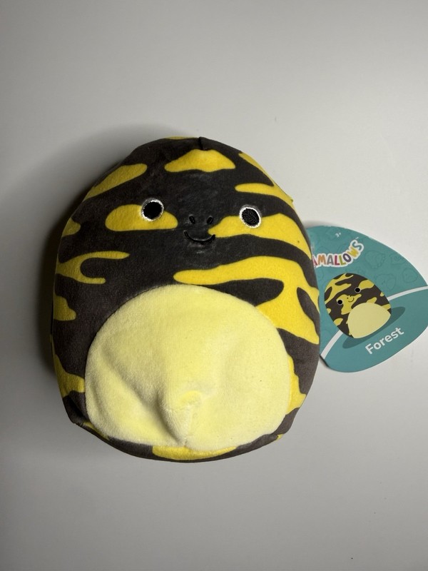 Squishmallows 5" Forest The Salamander Yellow And Dark Brown New With tags Gift