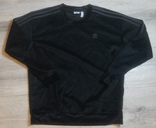 ADIDAS WOMEN'S BLACK SWEATSHIRT WITH STRIPES SIZE SMALL