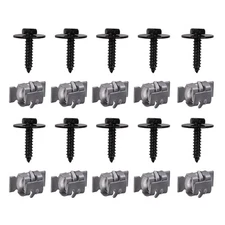 10Set Fender Wheel Well Liner Splash Shield Screws&Nuts Fits Buick,Chevrolet,GMC