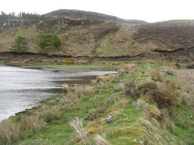 Photo A2 Dam across Loch Suardal Garrachan Constructed of stone and eart c2013