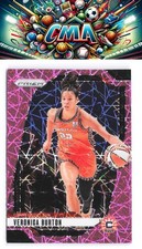 2024 Panini Prizm WNBA #35 Veronica Burton Pink Velocity Prizms #/79
