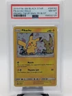POKEMON TEAM UP SM BLACK STAR PROMO PIKACHU #SM162 HOLO PSA 8