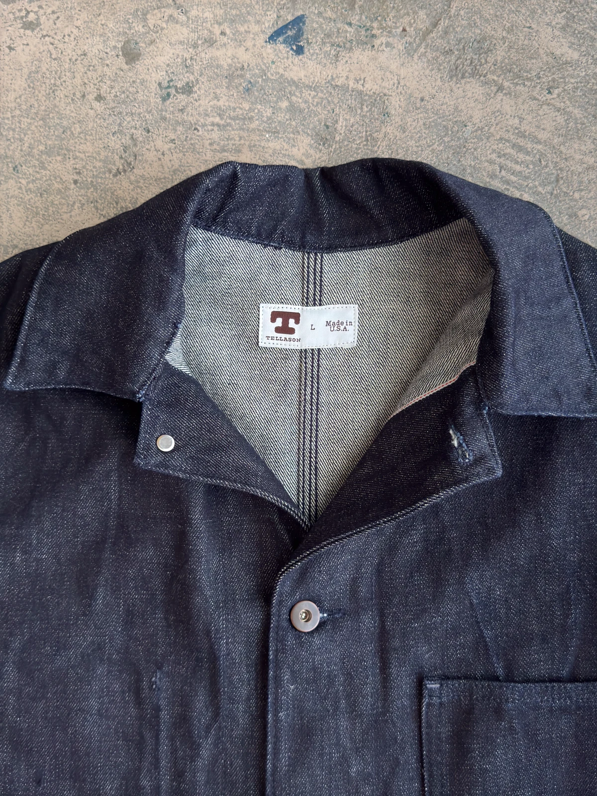 Tellason Palmer Denim Jacket - L - USA - 14.75oz Cone Mills White Oak - Rare - product detail image 2
