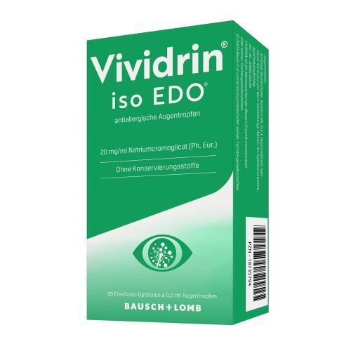 3x VIVIDRIN iso EDO antiallergische Augentropfen 20X0.5 ML PZN 18735794