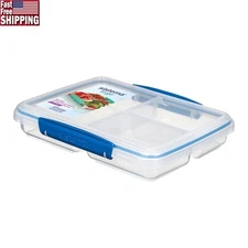 Multi Split Food Storage Container Divided Design Lunch Snacks Meal Prep New
