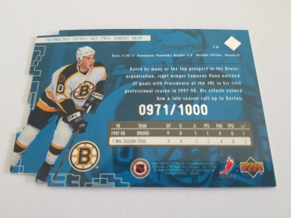 1998-99 Upper Deck UD3 New Era Die-Cut /1000 Cameron Mann #79 - Image 2 of 2