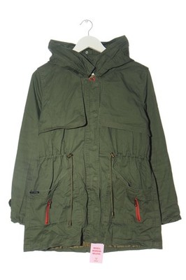 WE LOVE FURS Parka Damen Jacke Gr. DE 40 khaki Casual-Look