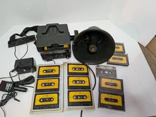 Johnny Stewart 612 Deluxe Electronic Game Call W/ Speaker 11 Tapes 2 Plugs Case