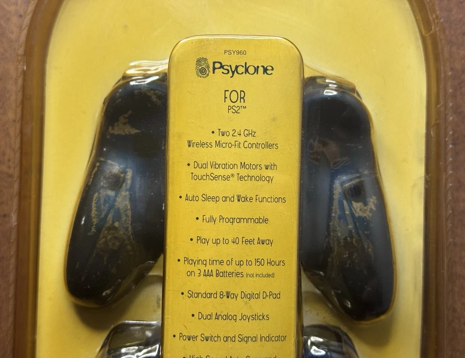 Psyclone Wireless 2 Pack Blue Controllers For PlayStation 2 PS2 Model PSY960 - Image 3 of 4