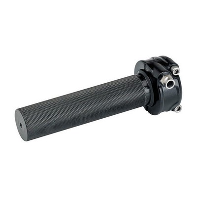 Biltwell Whiskey Throttle, Gaszughülse + Gehäuse, schwarz, für Harley - Davidson