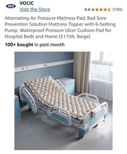 VOCIC Alternating Pressure Air Pad/Mattress Pump w/Air Pad 